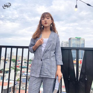 Set vest kẻ 853
