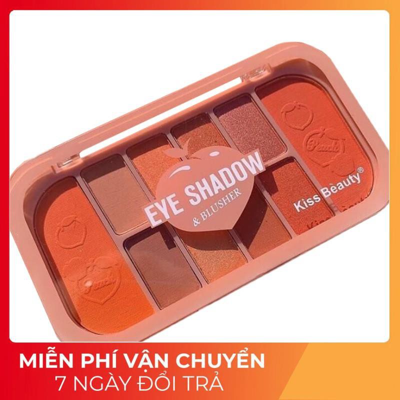 [FREESHIP] PHẤN MẮT + PHẤN MÁ TONE TRÁI CAM ĐÀO KISS BEAUTY