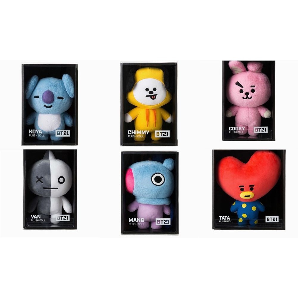 PLUSH STANDING DOLL nhân vật BT21 size M - Hàng chính hãng