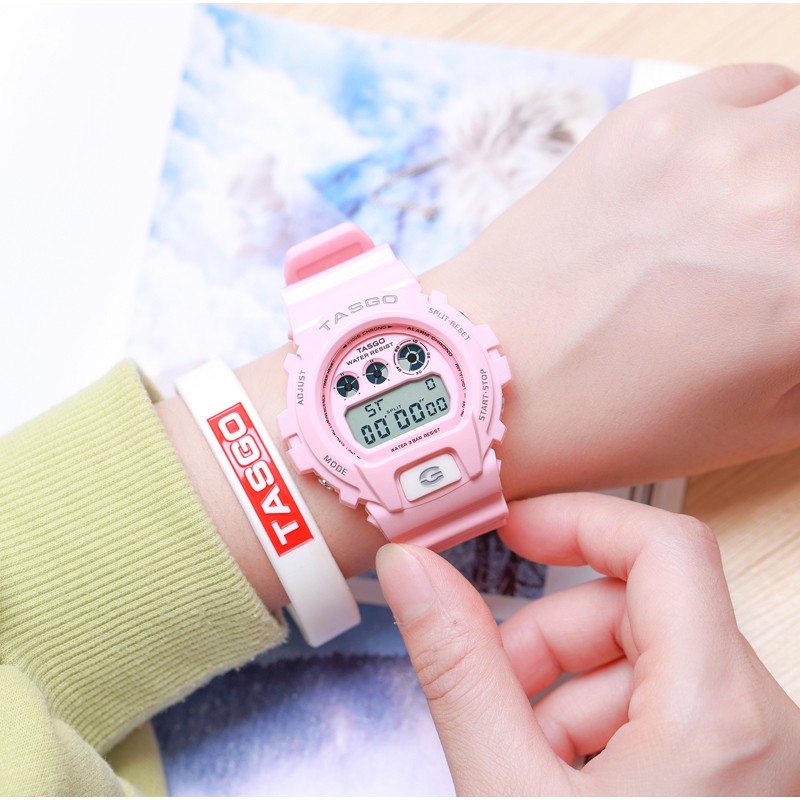 Đồng hồ thể thao nữ, đồng hồ điện tử TASGO dây đeo nhựa cao cấp mềm mại, chống nước tốt bảo hành 1 năm T111 | BigBuy360 - bigbuy360.vn