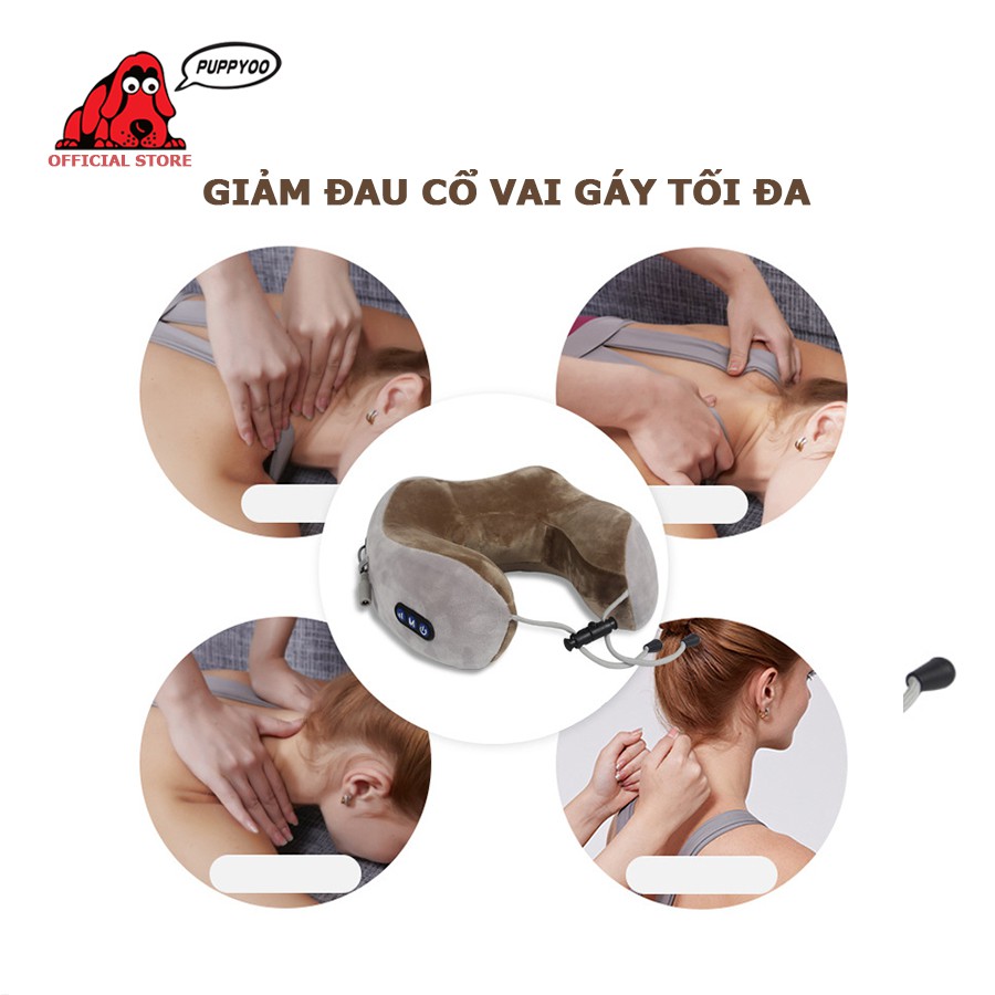 Gối massage cổ vai gáy Ushape giảm đau mỏi hiệu quả hàng chính hãng công nghệ Nhật bản