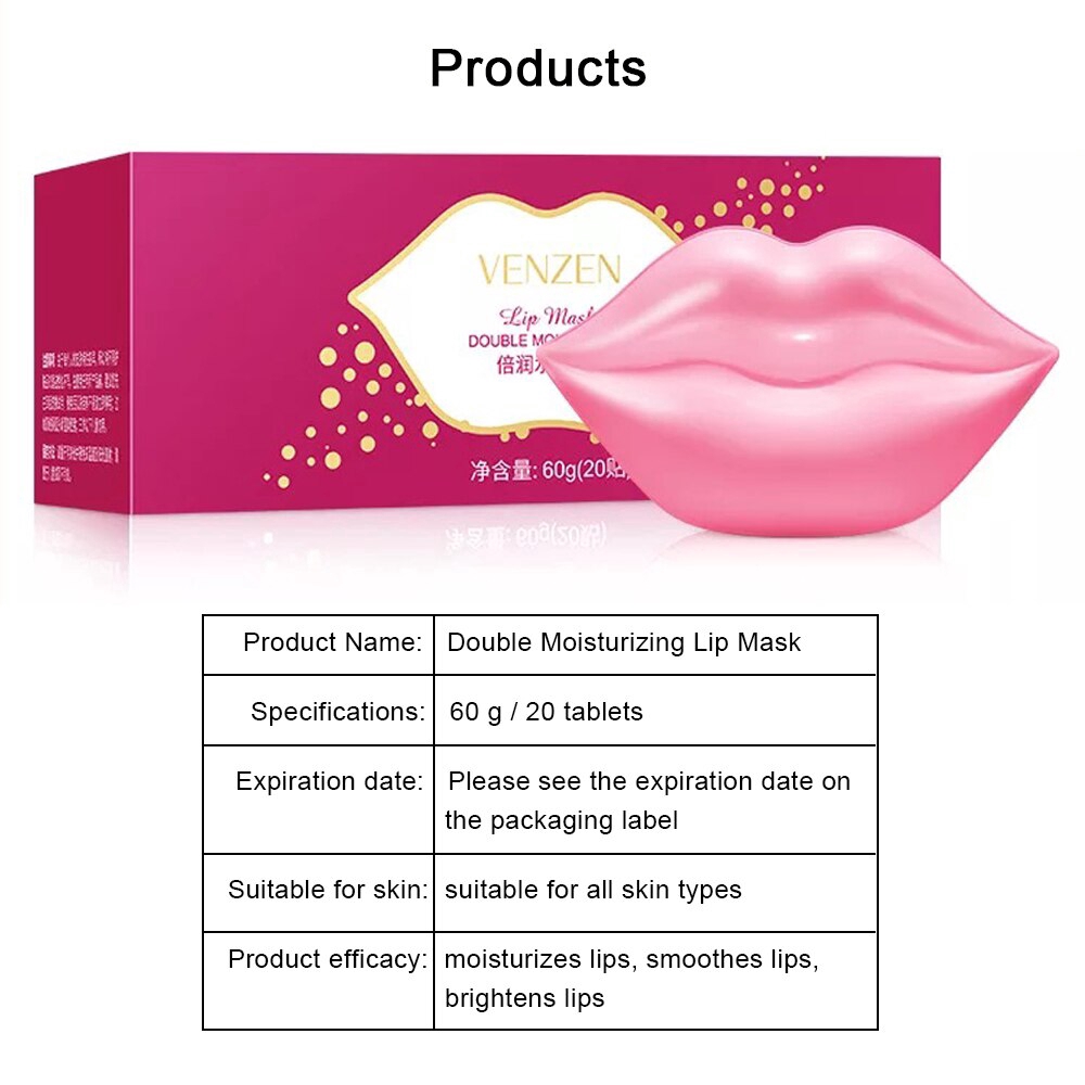 Set 20 mặt nạ môi dưỡng ẩm tẩy tế bào chết 60g | BigBuy360 - bigbuy360.vn