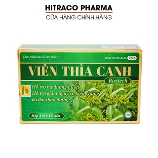 Viên Cao Thìa Canh Roxtech thảo dược hạ đường huyết, giảm tiểu đường - 30 viên