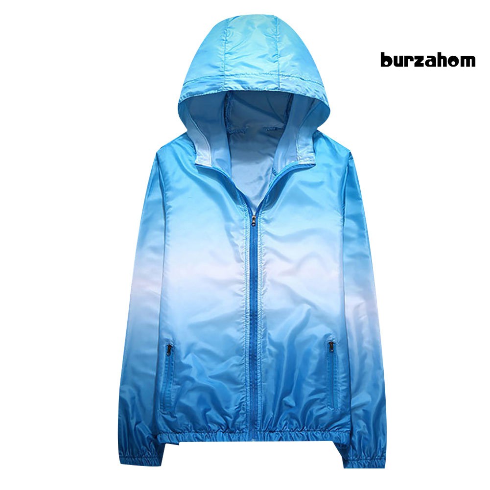 Áo Khoác Chống Nắng Tia UV Có Túi Màu Sắc Gradient Dành Cho Bé