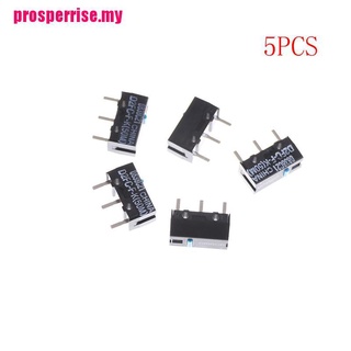 Set 5 nút bấm chuột OMRON D2FC-F-K (50m) họa tiết chấm bi xanh dương