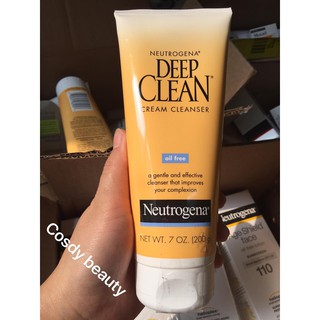 Sữa rửa mặt sạch sâu Neutrogena Deep Clean Cream Cleanser