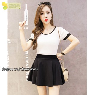 Chân váy xòe lưng thun QTTN MT662