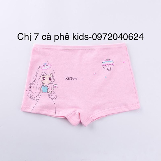 Quần lót bé gái set 10 quần đủ size 7-&gt;40kg