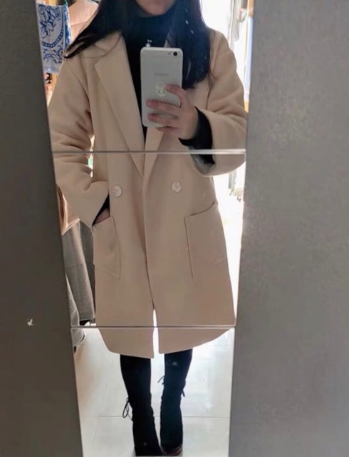 [Ảnh+Clip Thật] Áo Khoác Dạ Đôi Nam Nữ Giá Hạt Dẻ Lót Lông | BigBuy360 - bigbuy360.vn