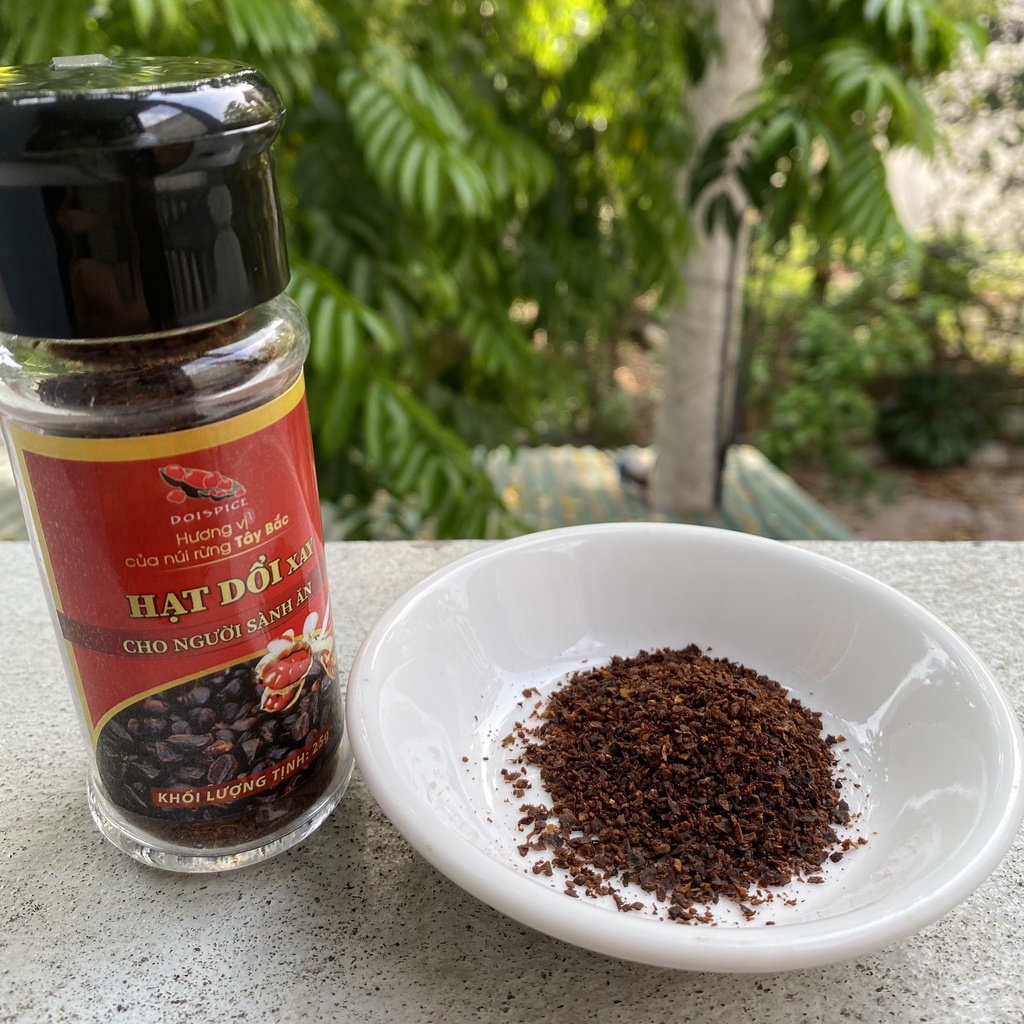 Combo Hạt Dổi xay và Hạt Dổi Mắc Khén Doispice cực thơm tiện sử dụng