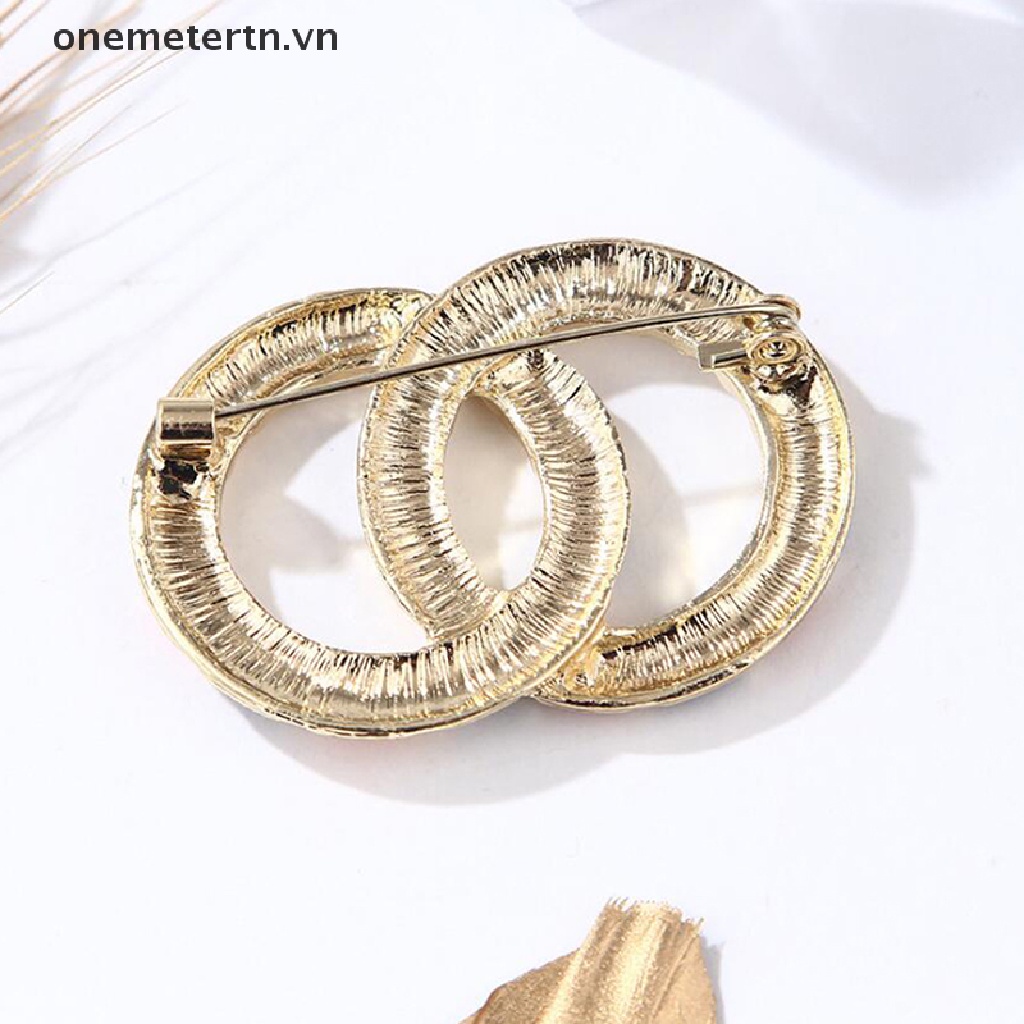 Trâm Cài Áo Hình Tròn Tráng Men Đính Ngọc Trai Nhiều Màu Sắc