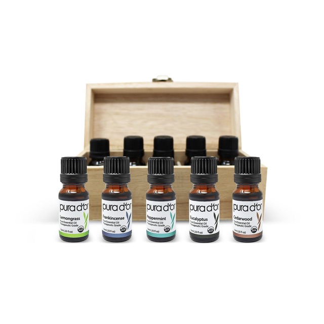 Set Tinh Dầu Hữu Cơ 10 Lọ PURA D’OR