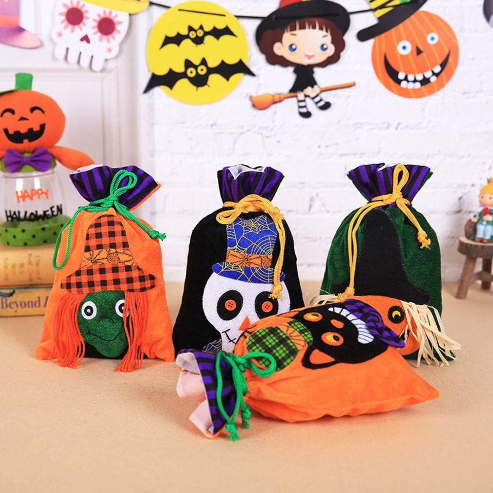 WTTLE Set 2 Túi Nhung Đựng Kẹo Halloween