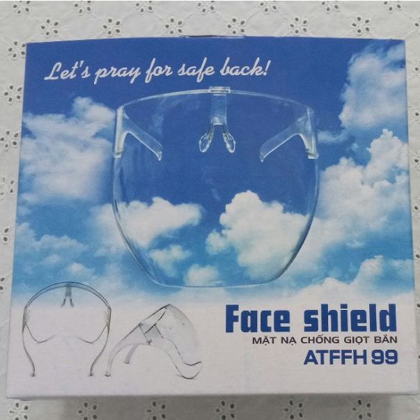 (Lắp sẵn) Mặt nạ kính chống giọt bắn Face Shield