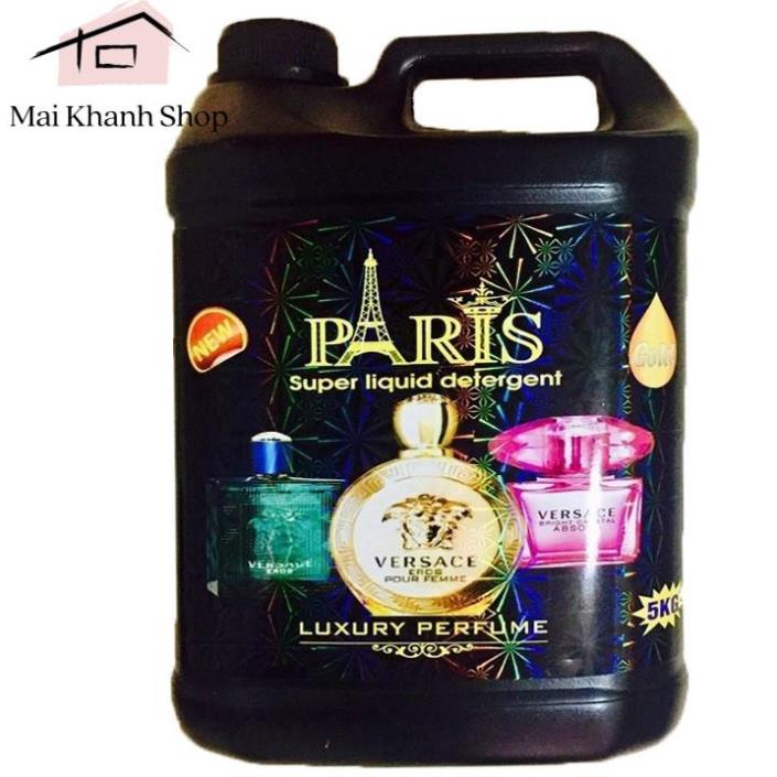 1 Thùng 4 Can Nước Giặt Paris 5000ml Siêu Thơm