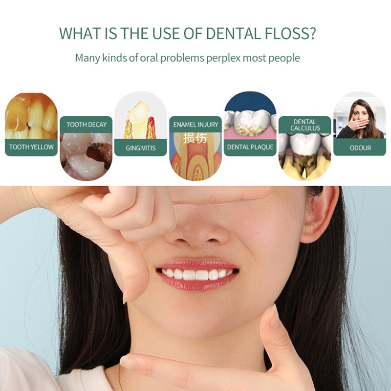 Tăm Chỉ Nha Khoa 2 Trong 1 Làm Sạch Răng Miệng An Toàn