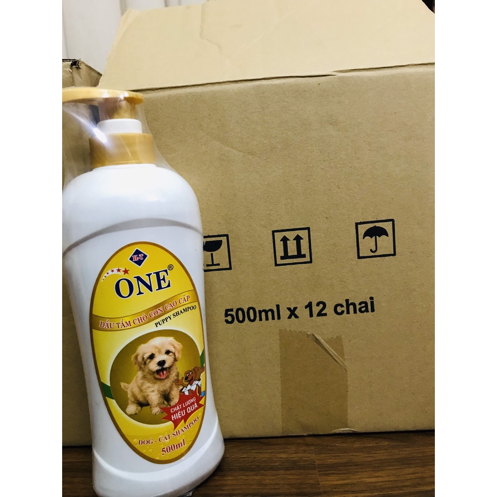 Dầu tắm ONE dòng cao cấp dành cho chó mèo con không làm cay mắt thú cưng 500ml