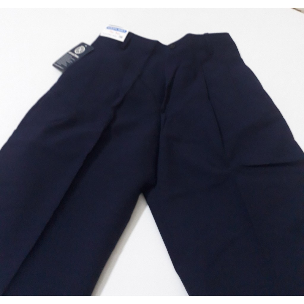 Quần Tây học sinh nam form rộng 2ly lưng thun - xanh đen | BigBuy360 - bigbuy360.vn