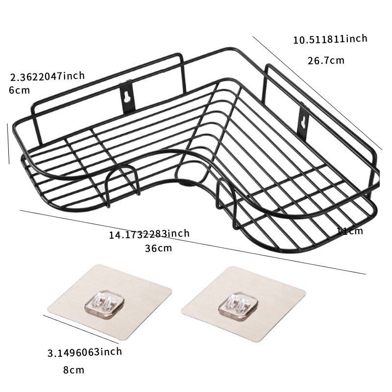 [FREESHIP ĐƠN 50K ] KỆ GÓC BẰNG SẮT DÁN TƯỜNG SIÊU CHẮC