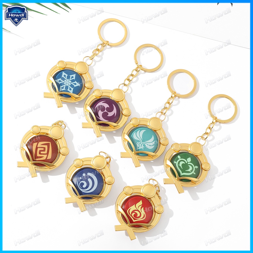 Móc Khóa Hình Nhân Vật Trong Game Genshin Va Chạm Phát Sáng Độc Đáo