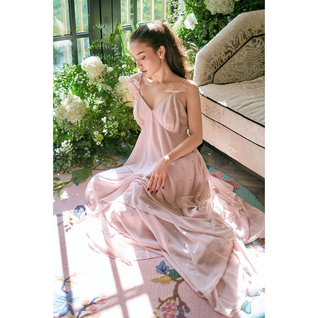 Váy hai dây dáng dài họa tiết paisley - Ella Dress - Achelois