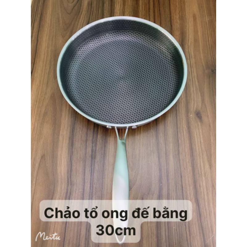 CHẢO TỔ ONG 30CM ĐẾ BẰNG,,