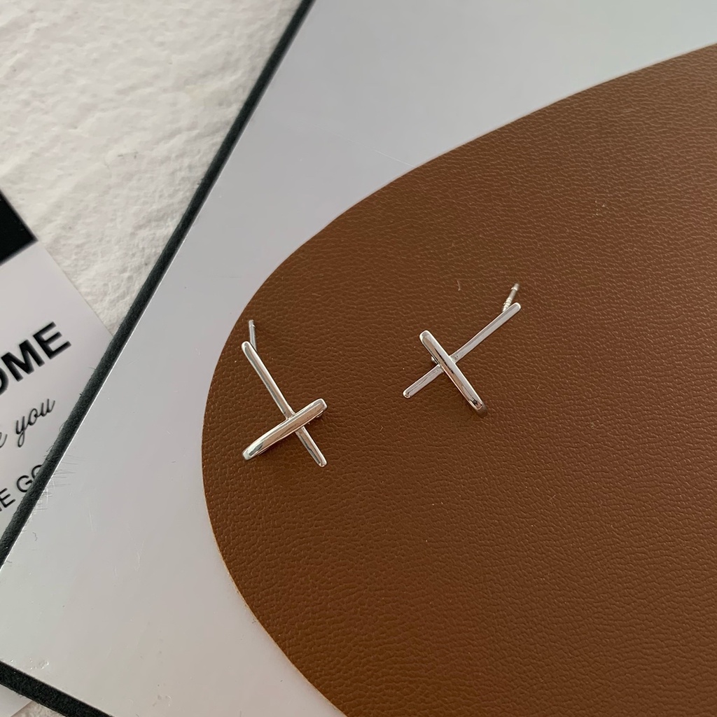 Bông tai thánh giá bạc 925 DaLiA Jewelry cho nam và nữ khuyên tai bac cá tính