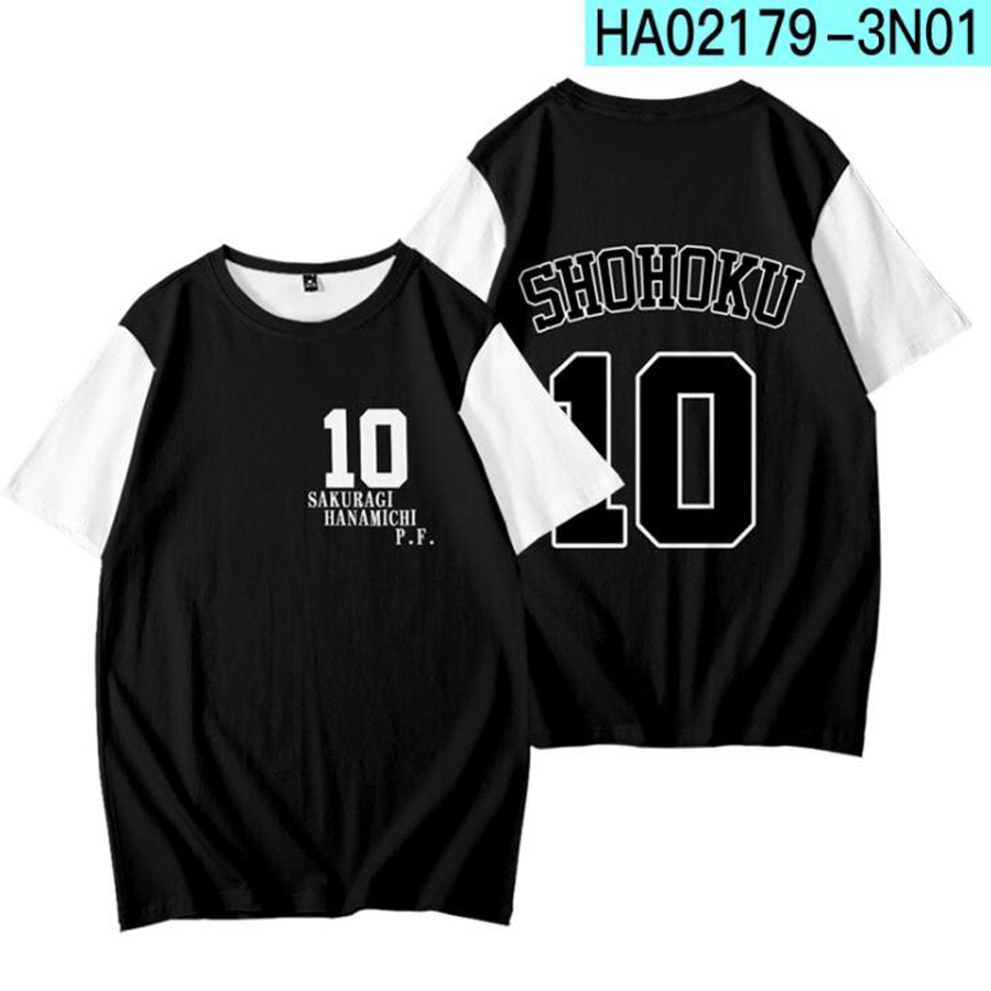 Áo Thun Tay Ngắn In Hình Phim Slam Dunk 3D Cá Tính Cho Nam Nữ