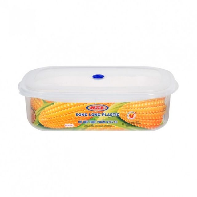 Bộ 3 Hộp Đựng Thực Phẩm Song Long 2246 1230ml + 2460ml +4480ml