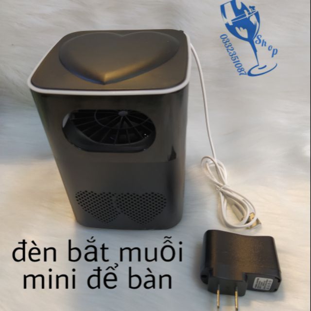 Đèn bắt muỗi mini để bàn chân usb