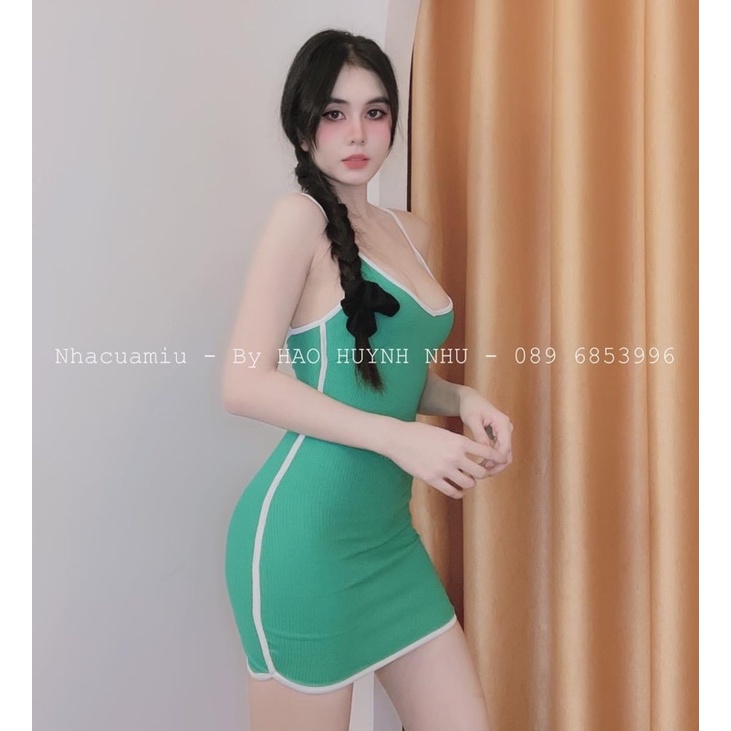 [Mã FAMARAL1 giảm 10K đơn 50K] Đầm Nữ Body Ôm 2 Dây Thun Borip Co Giãn Thể Thao 4 Màu Hot byChang | BigBuy360 - bigbuy360.vn