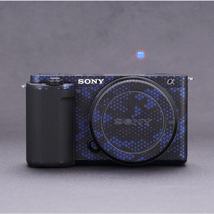 Miếng Dán Skin Máy Ảnh 3M - Mẫu Mamba xanh vân nổi- Cho máy ảnh Sony A6000/A6100/A6300/A6400/A6500/A6600/ZVE10/ZV1...
