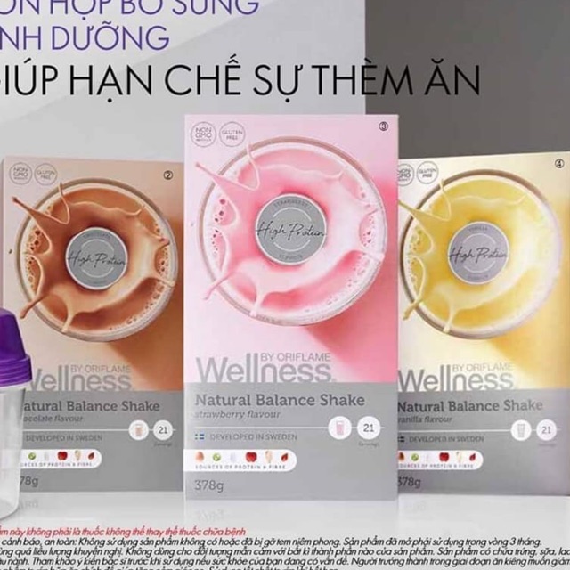 Combo 1 Bột sữa mùi dâu vani sôcla hạn chế sự thèm ăn