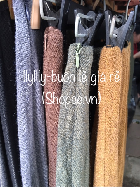 Chân váy dạ xếp ly dài midi | BigBuy360 - bigbuy360.vn