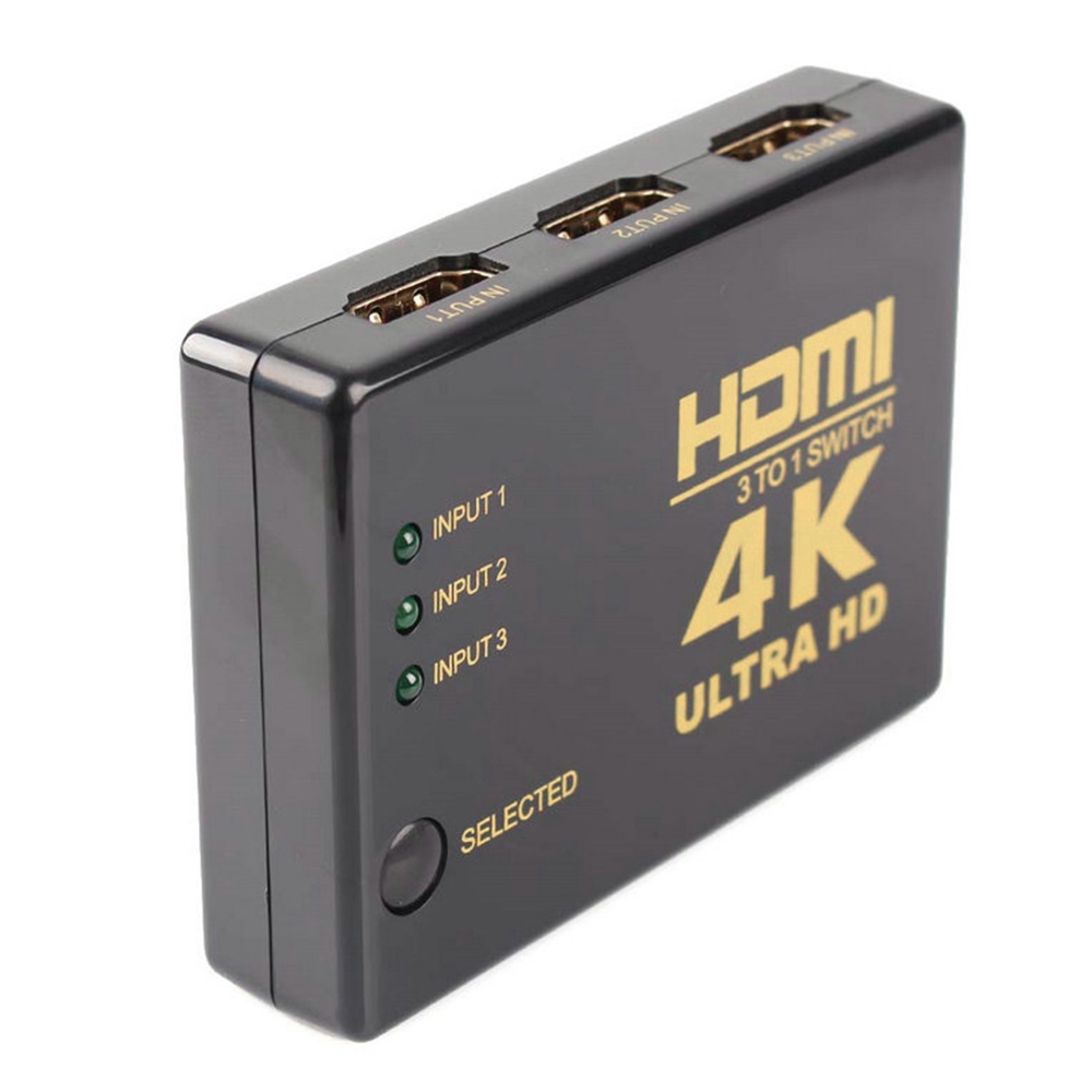 HD 3 In 1 Output HDMI Switch Splitter TV Switcher Box Video Audio Adapter for HDTV PC 『Vrru 』