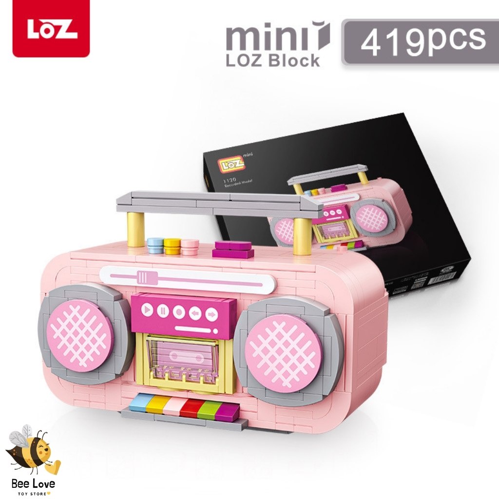 Đồ chơi lắp ghép thông minh cho bé Máy ghi âm Radio LOZ Chính hãng, Xếp hình Lego cực chất tăng tư duy trí tuệ sáng tạo