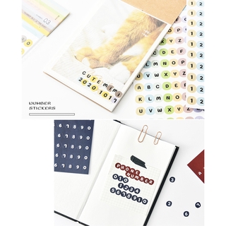 Sticker Số Dán Trang Trí Sổ Lưu Niệm
