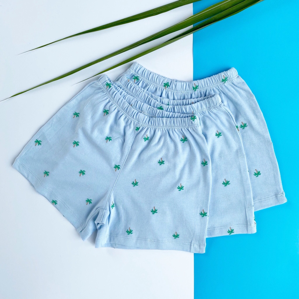 Quần đùi bé gái SAYME set 3 chiếc quần cộc ngẫu nhiên vải cotton mềm mịn thoáng mát GBSR0003
