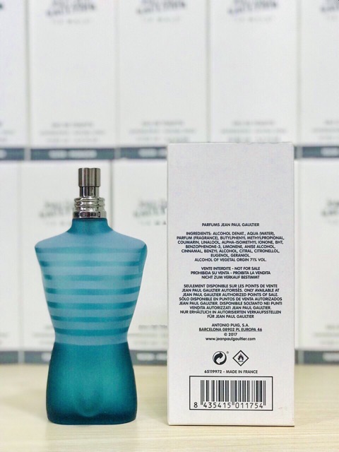 Nước Hoa Nam Jean Paul Gaultier edt 125ml tester