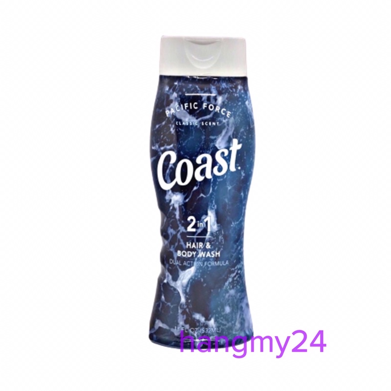 DẦU GỘI TẮM 2 IN 1 COAST CLASSIC(mẫu mới)