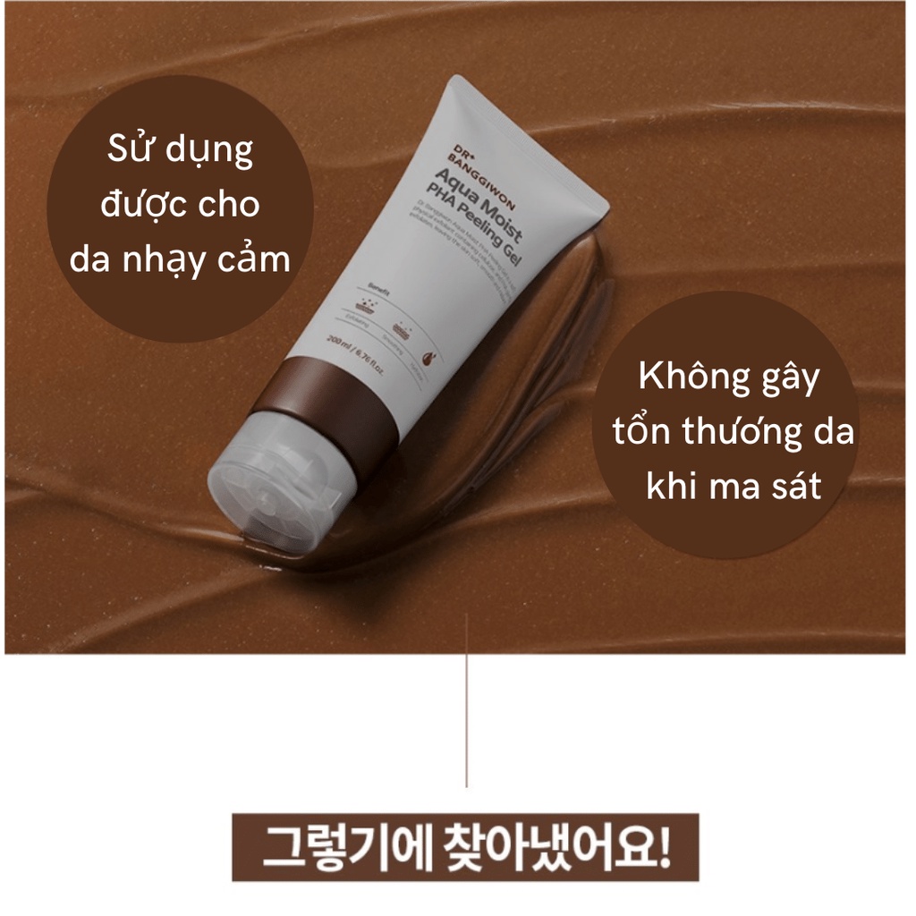 Gel tẩy da chết cho da nhạy cảm Aqua Moist PHA Peeling Gel Dr. Banggiwon