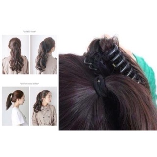 Tóc ngoạm xoăn lửng 45cm ❤️ FREESHIP <ảnh thật>