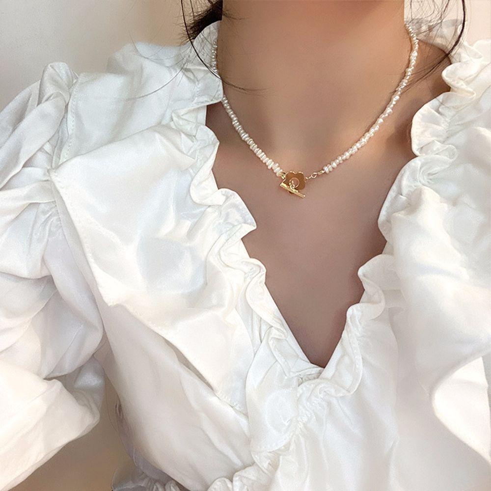 Vòng Tay Chuỗi Hạt Bằng Kim Loại Phong Cách Hàn Quốc Sang Trọng Cho Nữ