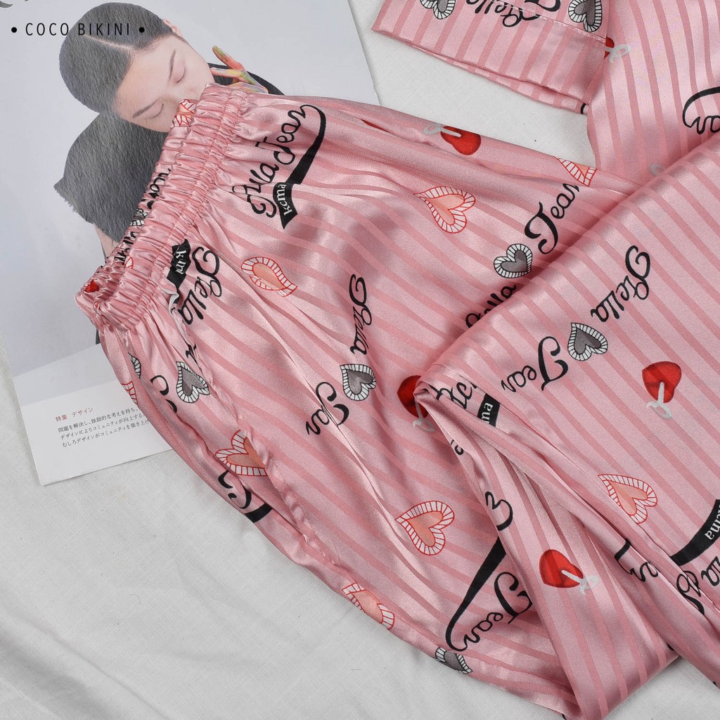 𝑪𝑶𝑪𝑶 𝑩𝑰𝑲𝑰𝑵𝑰 Bộ Đồ Ngủ - Đồ Mặc Nhà Lụa Gấm ( VCD7006 ) | BigBuy360 - bigbuy360.vn