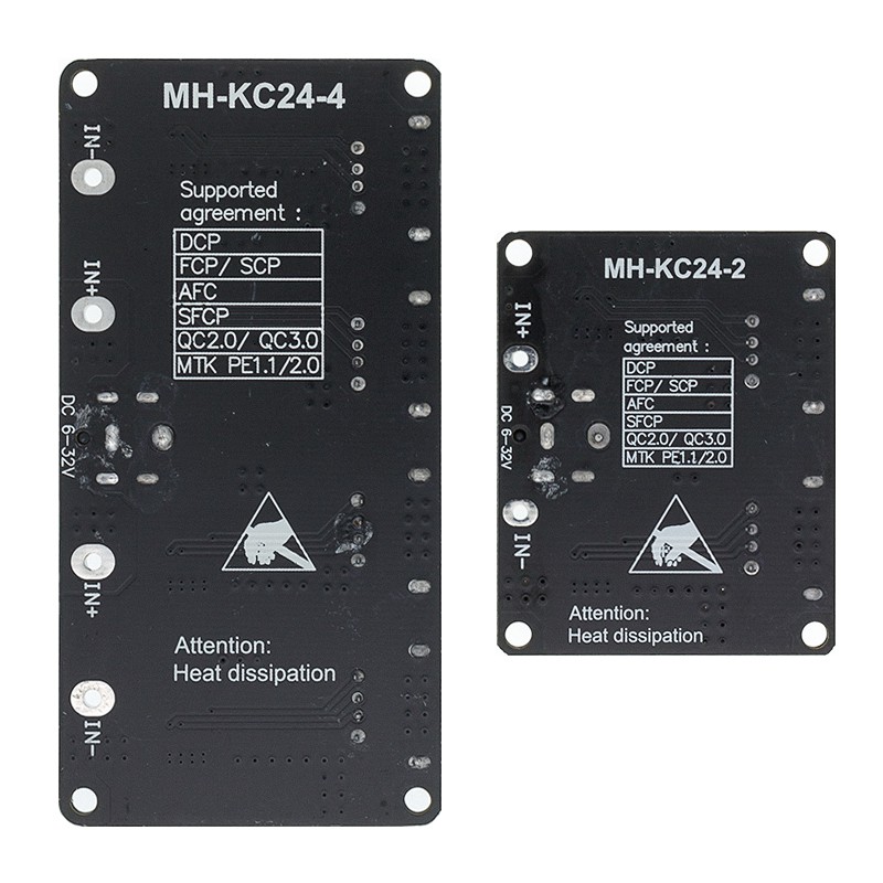 Mô Đun Hạ Áp QC3.0 QC2.0 USB DC-DC 6-32V 9V 12V 24V Sang Sạc Nhanh 5V