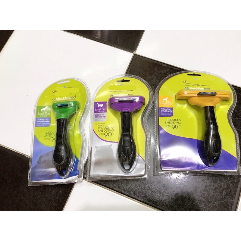 Lược chải tỉa lông gỡ rối cho thú cưng Furminator có nút ấn gạt lông