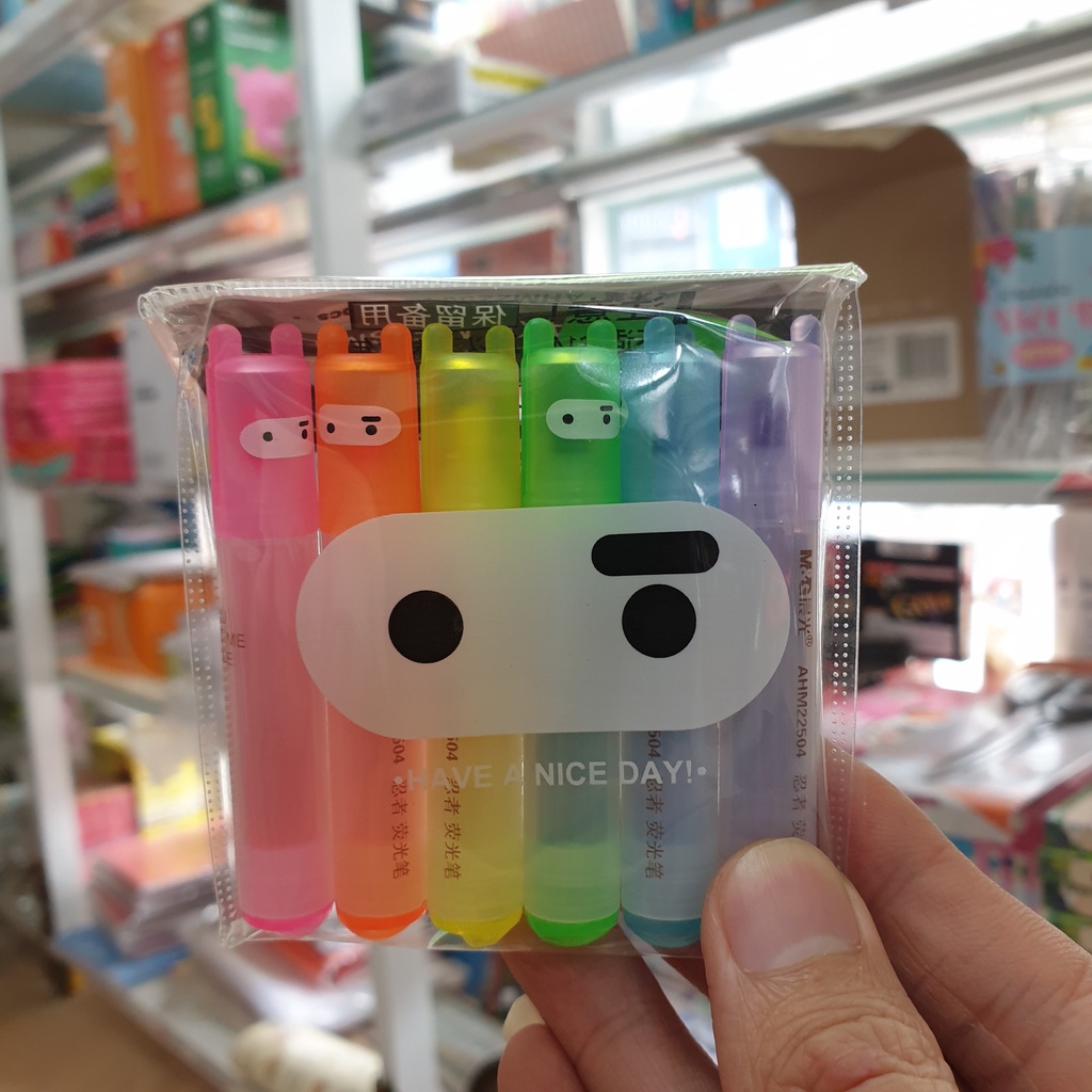 ✅ Bút dạ quang 6 cây dễ thương - AHM22504 - Highlight - Bút Nhớ Dòng