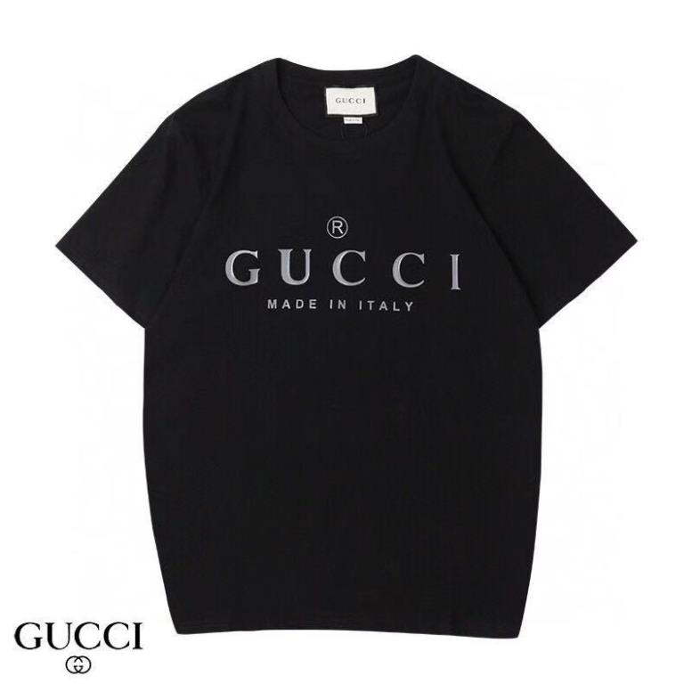 Áo Thun Tay Ngắn Chất Liệu Cotton In Chữ Gucci Thời Trang Cho Nam Và Nữ ! 🥇