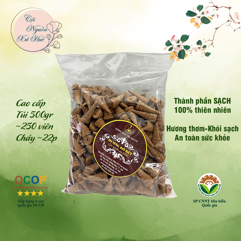 Hương đuổi muỗi Tân Nguyên, bồ kết xông nhà, nụ bồ kết dùng để thanh lọc không khí, đuổi muỗi túi 500g