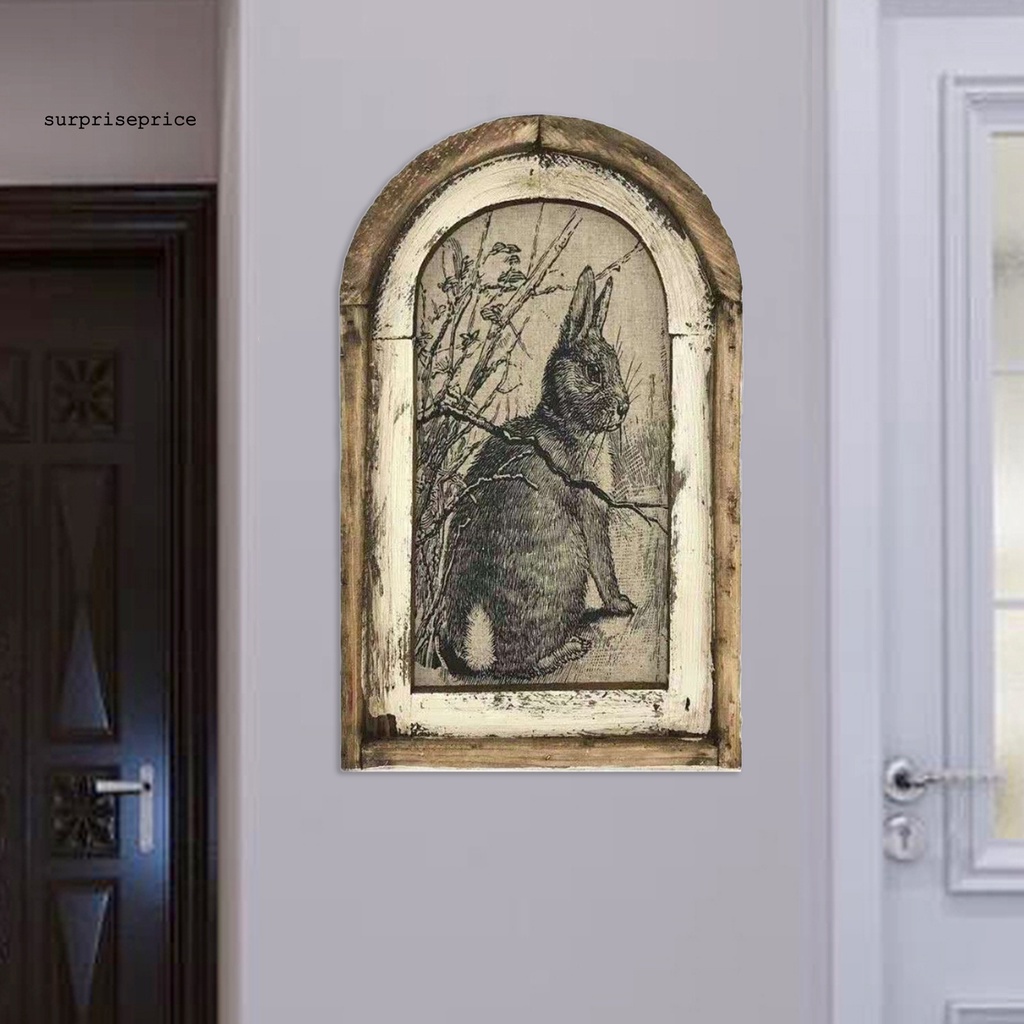 Tranh Giả Gỗ Trang Trí Nội Thất Tạo Hiệu Ứng Cửa Sổ Phong Cách Bắc Âu Độc Đáo